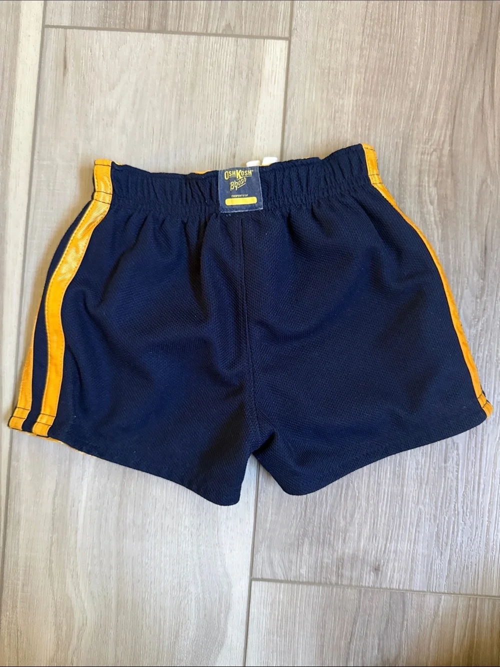 OshKosh Infant Navy & Yellow Football Graphic Tee and Shorts Set
